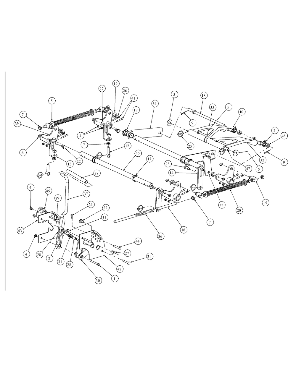Lift Assembly (Nov.2003 And After) Diagram and Parts List for M60-KW 53AB5D8X750-25-HP Cub Cadet Lawn Tractor